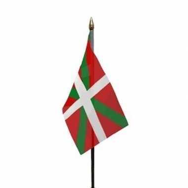 Baskenland vlaggetje met stokje