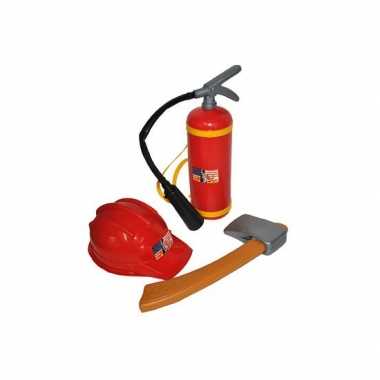 Brandweer speelgoed verkleed setje voor kinderen