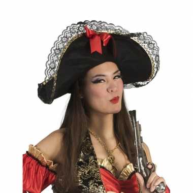 Dames piratenhoed met strik