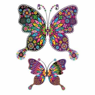 Decoratie dieren tattoo vlinder