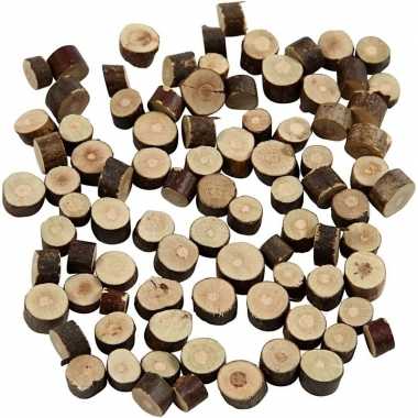 Decoratie houten schijfjes 230 gram