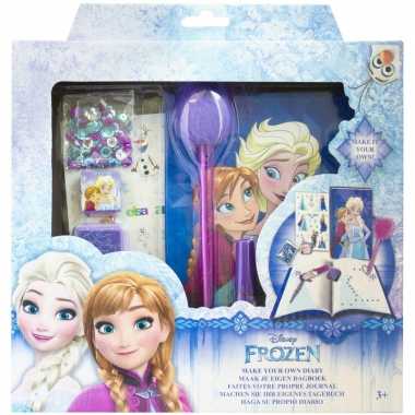 Disney frozen maak je eigen dagboek set voor meisjes