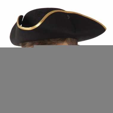 Driesteek carnavalshoed zwart