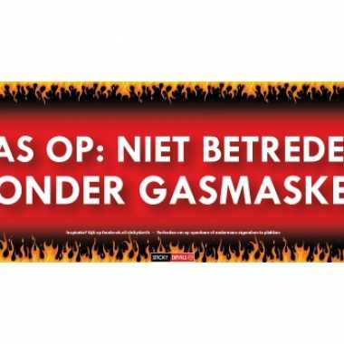 Gasmasker sticky devil sticker