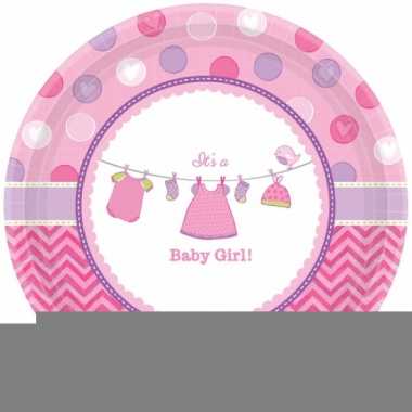 Geboorte meisje bordjes baby girl