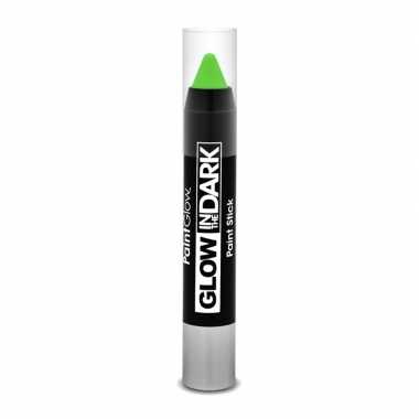 Glow in the dark make-up stift neon groen
