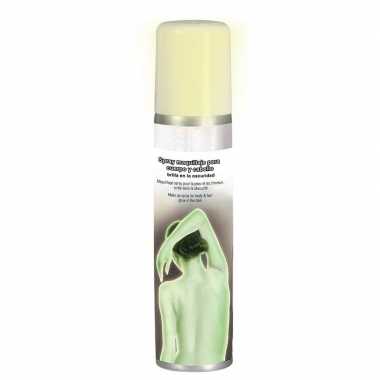 Glow in the dark uv schmink voor haar en lichaam