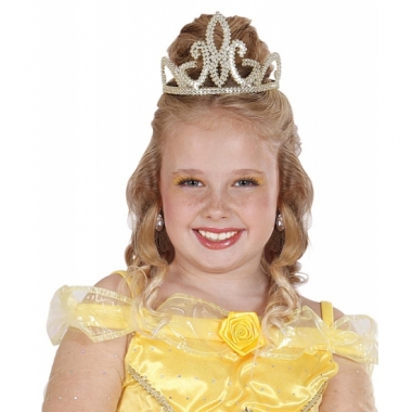 Gouden tiara voor meisjes