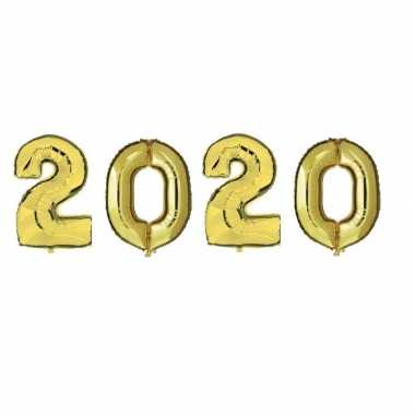 Grote gouden 2020 ballonnen voor oud en nieuw