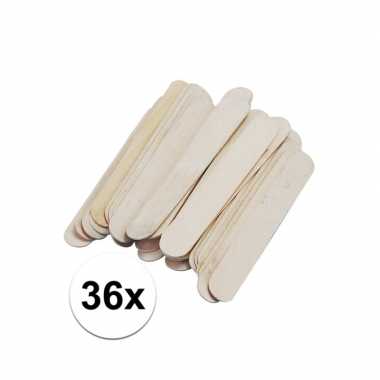 Hobby knutselhoutjes naturel 150 x 20 mm