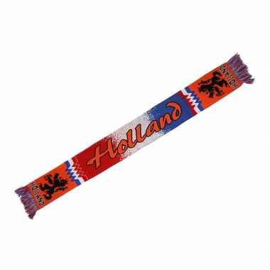 Holland voetbalsupporters sjaal rood wit blauw