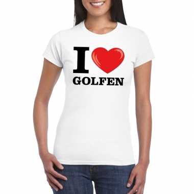 I love golfen t-shirt wit dames