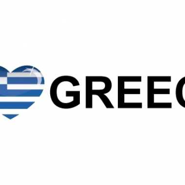 I love greece stickers