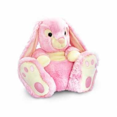 Keel toys pluche konijn knuffel roze 50 cm