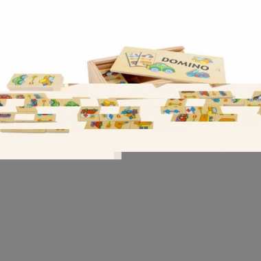 Kinder domino spel voertuigen