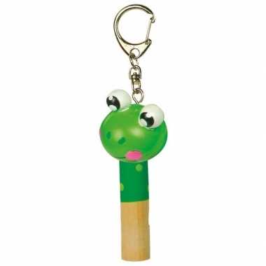 Kinder waarschuwingsfluitje kikker 7 cm