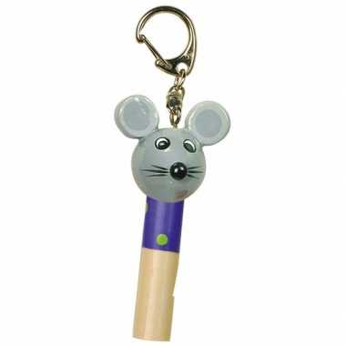 Kinder waarschuwingsfluitje muisje 7 cm