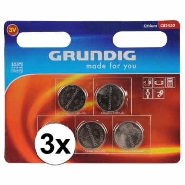 Knoopcel batterij 15 stuks cr2450