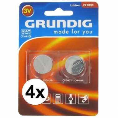 Knoopcel batterij 8 stuks cr2032