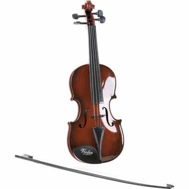 Kunststof speelgoed viool met strijkstok
