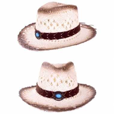 Luxe cowboyhoed met decoratieve band