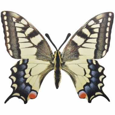 Metalen vlinder koninginnenpage 25x20 cm