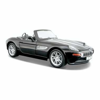 Modelauto bmw z8 zwart schaal 1:24/18 x 7 x 5 cm