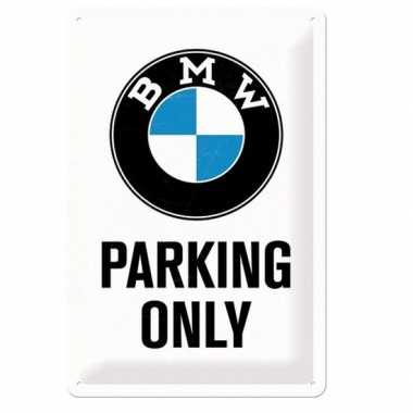 Muurplaatje bmw parking only