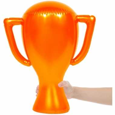 Feest oranje opblaasbare cup