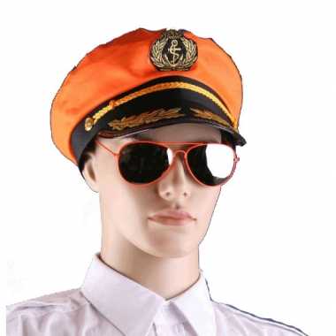 Oranje supporters zonnebril piloot