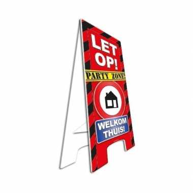 Party bord welkom thuis