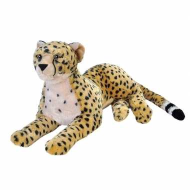 Feest pluche grote cheetah knuffel 76 cm