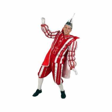 Prins carnaval outfit rood/wit