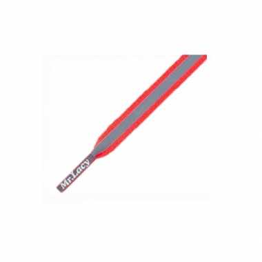 Reflecterende veters mr. lacy 130 cm rood