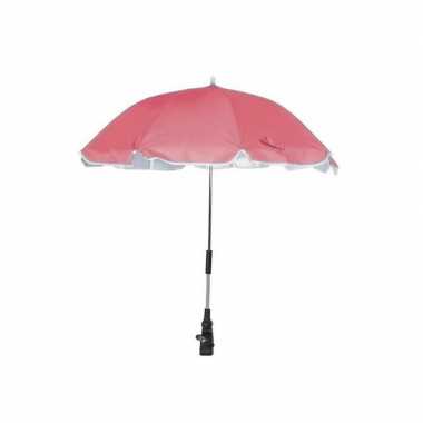 Roze parasol voor stoel of kinderwagen 100 cm