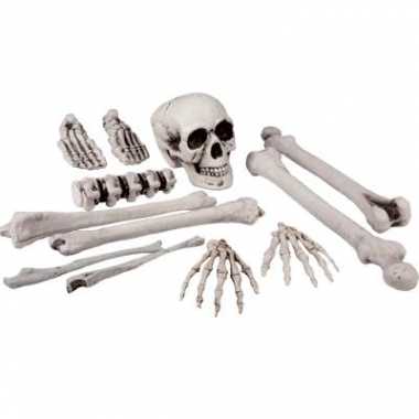 Feest skelet delen in zak 12 stuks