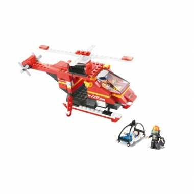 Sluban brandweer helikopter met lier 28,5 x 19 cm