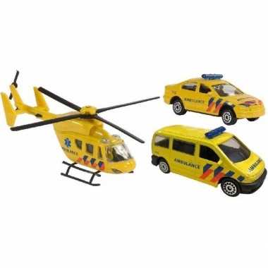 Speelgoed 112 ambulance set 3-delig