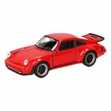 Speelgoed rode porsche 911 turbo auto 12 cm