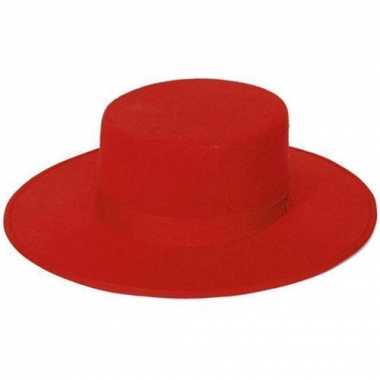 Stierenvechters hoed rood