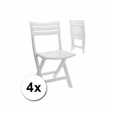 Voordelige witte stoelen 4x