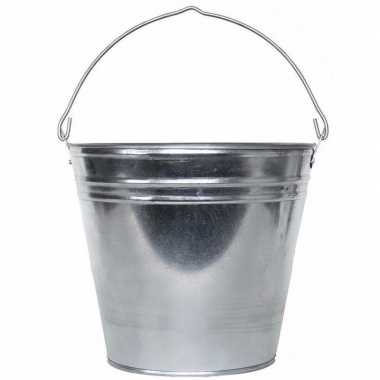Zilveren drankemmer/drankkoeler 15 liter van zink