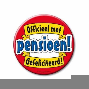 Feestartikelen xxl button pensionado