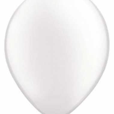 Grootverpakking ballonnen wit 100 stuks