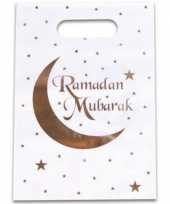 12x ramadan mubarak thema feestzakjes uitdeelzakjes 23 x 17 cm