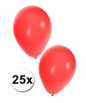 Ballonnen rood zakje van 25 stuks