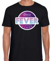 Disco fever feest t-shirt zwart voor heren