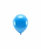 Feest 100x blauwe ballonnen 26 cm eco biologisch afbreekbaar
