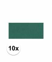 Feest 10x groene crepla plaat met 20 x 30 x 0 2 cm