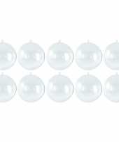 Feest 10x hobby kerstballen 6 cm maken